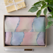 Peachy Agaat |  zachte pastel Waterverf Ombre Tissuepapier (Geschenk)