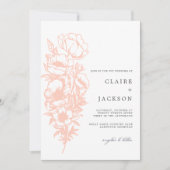 Peachy Anemone Kaart (Voorkant)