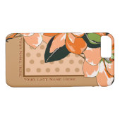 Peachy Azalea's, Polka Dots + Camel_Personalized Case-Mate iPhone Case (Achterkant (Horizontaal))