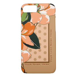 Peachy Azalea's, Polka Dots + Camel_Personalized Case-Mate iPhone Case