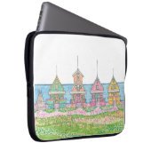 Peachy Beach Shack Electronics Bag Laptop Sleeve (Voorkant Rechts)