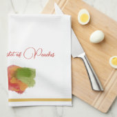 Peachy Bliss Theedoek (Quarter Fold)