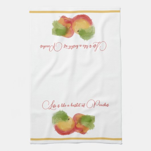 Peachy Bliss Theedoek (Verticaal)