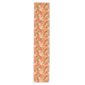 Peachy Blooms - Waterverf Peach Theme Medium Tafelloper (Voorkant)