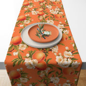 Peachy Blooms - Waterverf Peach Theme Medium Tafelloper