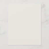 Peachy Blue Waterverf Bloemen verjaardagsuitnodigi (Achterkant)