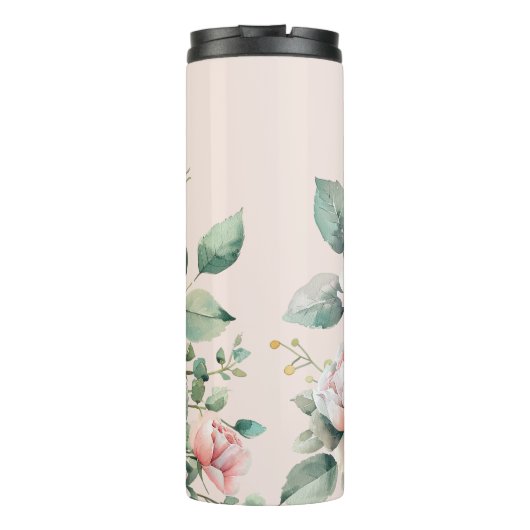 Peachy Blush Roos Garden Thermosbeker (Achterkant)