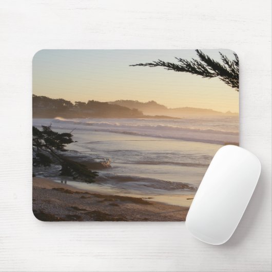 Peachy Carmel Beach Sunset Muismat (Met muis)