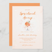 Peachy Cocktail besprenkeld weg 30ste verjaardagsf Kaart (Voorkant / Achterkant)