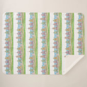 Peachy Cottages Sherpa Blanket Deken (Voorkant (horizontaal))