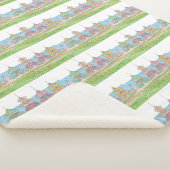 Peachy Cottages Sherpa Blanket Sherpa Deken (3/4)