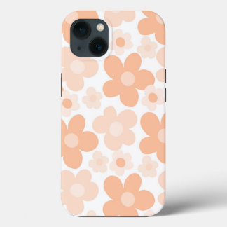 Peachy Daisies Retro Dream #1 #retro #decor #art Case-Mate iPhone Case