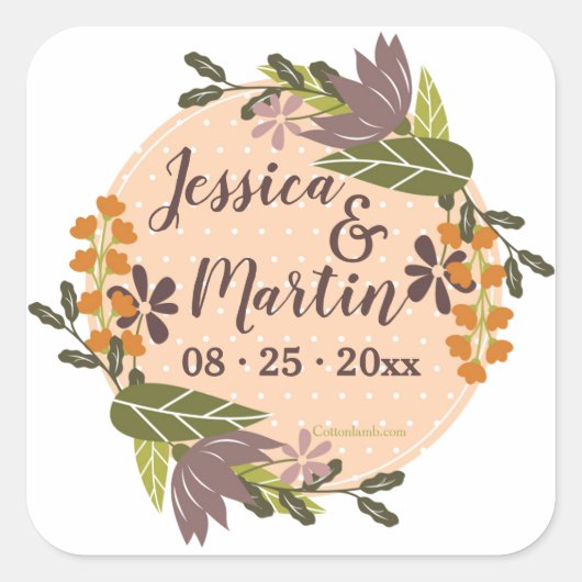 Peachy enkel Stickers (Voorkant)