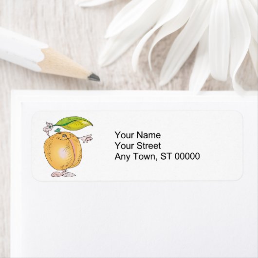 peachy-enthousiast etiket (Insitu)