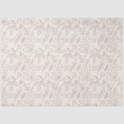 Peachy Floral serie ontwerp 6 Tissuepapier (Voorkant)