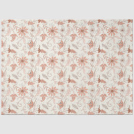 Peachy Floral serie ontwerp 7 Tissuepapier