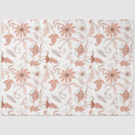 Peachy Floral serie ontwerp 9 Tissuepapier