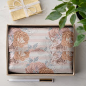 Peachy Floral Series Design 5 Tissuepapier (Geschenk)