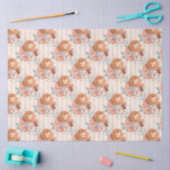 Peachy Floral Series Design 5 Tissuepapier (Craft)