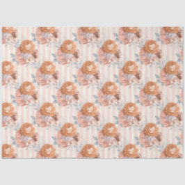 Peachy Floral Series Design 5 Tissuepapier