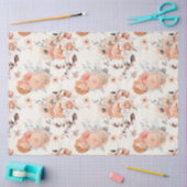 Peachy Floral Series Design 8 Tissuepapier (Craft)