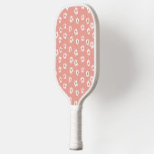 Peachy Floral Wall Clock Pickleball Paddle (Links)
