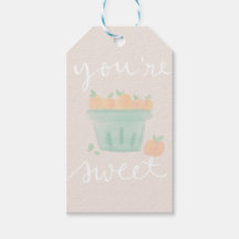 Peachy gift label