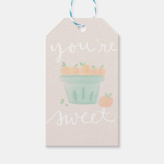 Peachy gift label cadeaulabel (Voorkant)