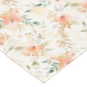 Peachy Gold Bloemen Abstract Tafelkleed (Gekanteld)