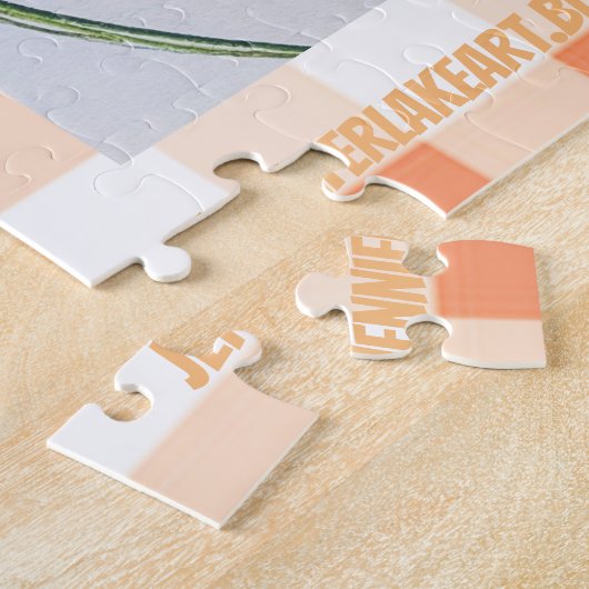 Peachy Goldfinch Puzzle Legpuzzel (Zijkant)