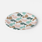 Peachy Green French Horn Papieren Bordje (Gekanteld)