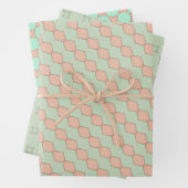 Peachy Harmony Wrapping Paper Flat Sheet Set (In situ)