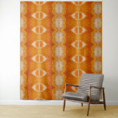 Peachy Ikat 3 Wandkleed (In situ)