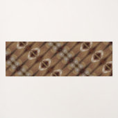 Peachy Ikat 3 Yogamat (Achterkant (horizontaal))