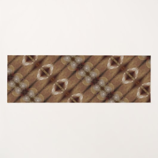 Peachy Ikat 3 Yogamat (Voorkant (horizontaal))