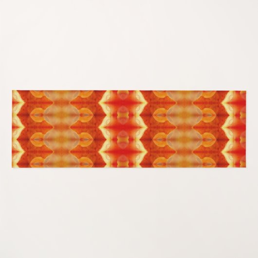 Peachy Ikat 6 Recoleta Yogamat (Voorkant (horizontaal))