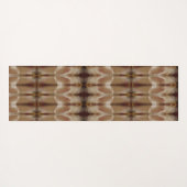 Peachy Ikat 9 Fog Yogamat (Achterkant (horizontaal))