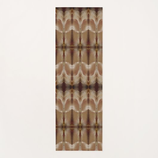 Peachy Ikat 9 Fog Yogamat (Voorkant)