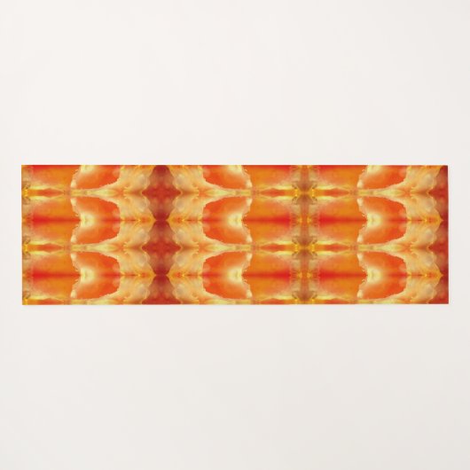 Peachy Ikat Pouf Recoleta Yogamat (Achterkant (horizontaal))