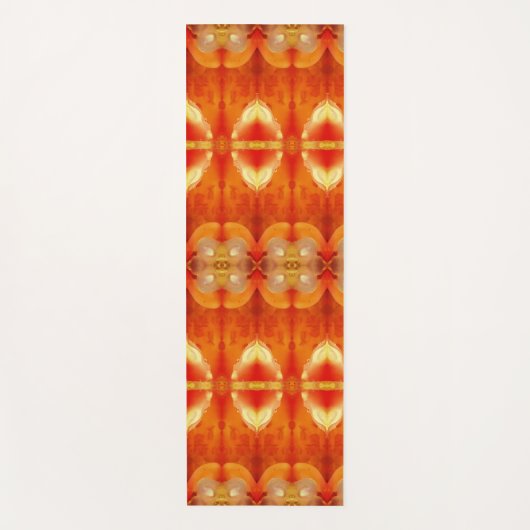 Peachy Ikat Pouf Recoleta Yogamat (Voorkant)