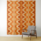 Peachy Ikat too Wandkleed (In situ)