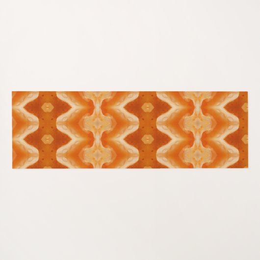 Peachy Ikat too Yogamat (Achterkant (horizontaal))