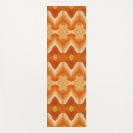 Peachy Ikat too Yogamat (Voorkant)