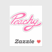 " Peachy " , in roze sticker (Vel)