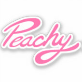 " Peachy " , in roze sticker (Voorkant)