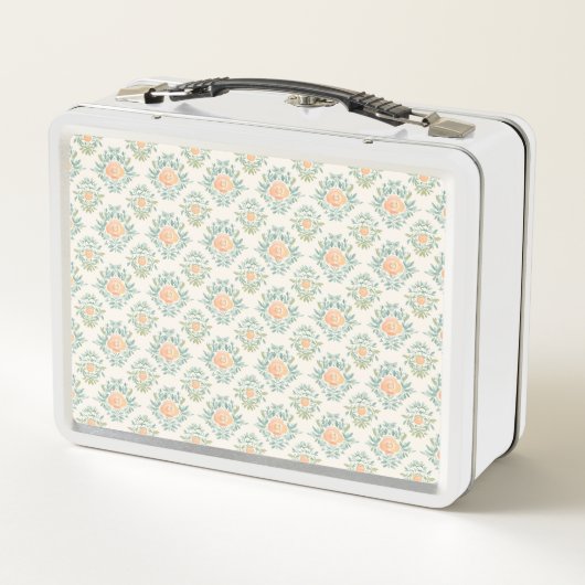 Peachy Keen Blossoms Gepersonaliseerde Lunch Box (Achterkant)