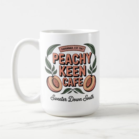 Peachy Keen Café Koffiemok (Links)
