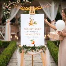 Peachy Keen Duckling Peach Baby Shower Welkom 