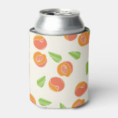 Peachy Keen: Heldere Naadloze Elegantie Blikjeskoeler (Blikje Voorkant)