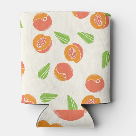 Peachy Keen: Heldere Naadloze Elegantie Blikjeskoeler (Achterkant)